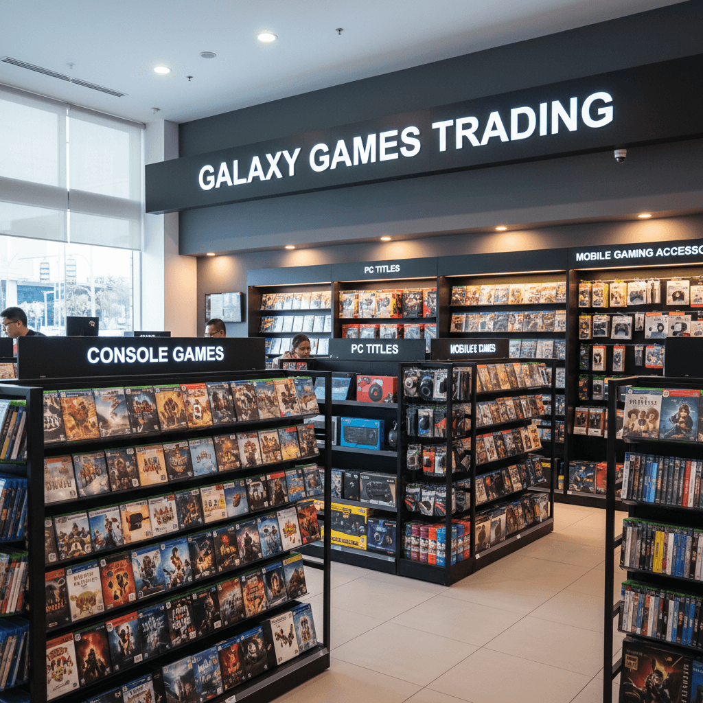 Full retail game section showing console, PC, and mobile titles